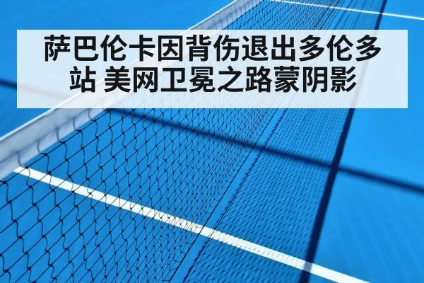 萨巴伦卡因背伤退出多伦多站 美网卫冕之路蒙阴影